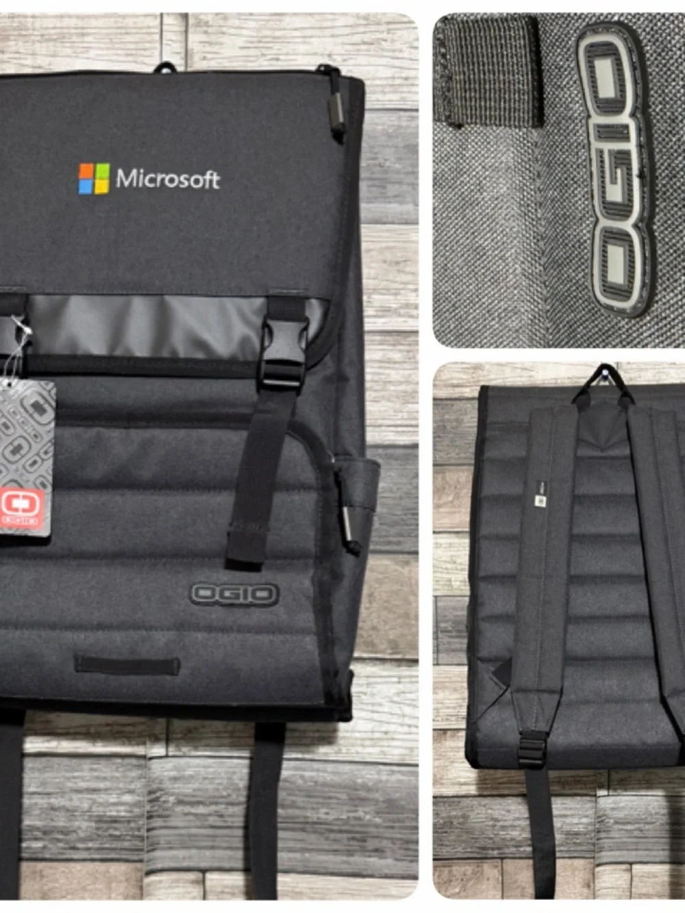 Ogio APEX Rucksack Slalom Microsoft Employee Dark Gray Black Laptop Backpack